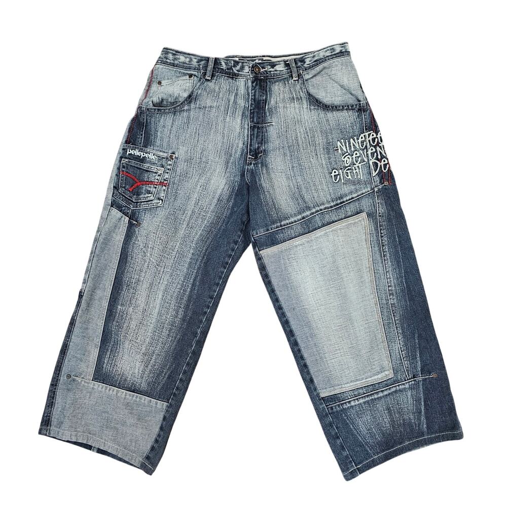 Pelle Pelle × Streetwear Pelle Pelle Denim Jean Hip Hop Skater Size 40 X 27